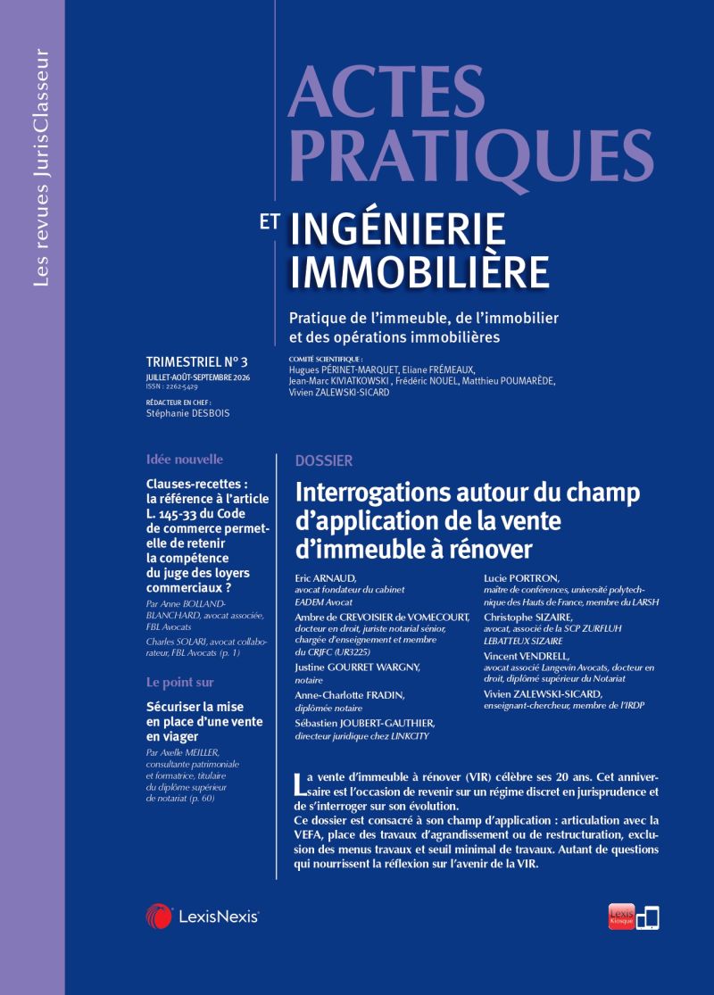 Visuel associé à l'article sur la vente d'immeuble à rénover au profit des personnes publiques et des organismes de logement social